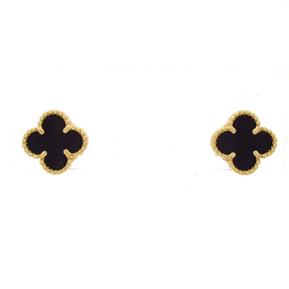 Van Cleef & Arpels Sweet Alhambra Earrings VCARA44900 Onyx